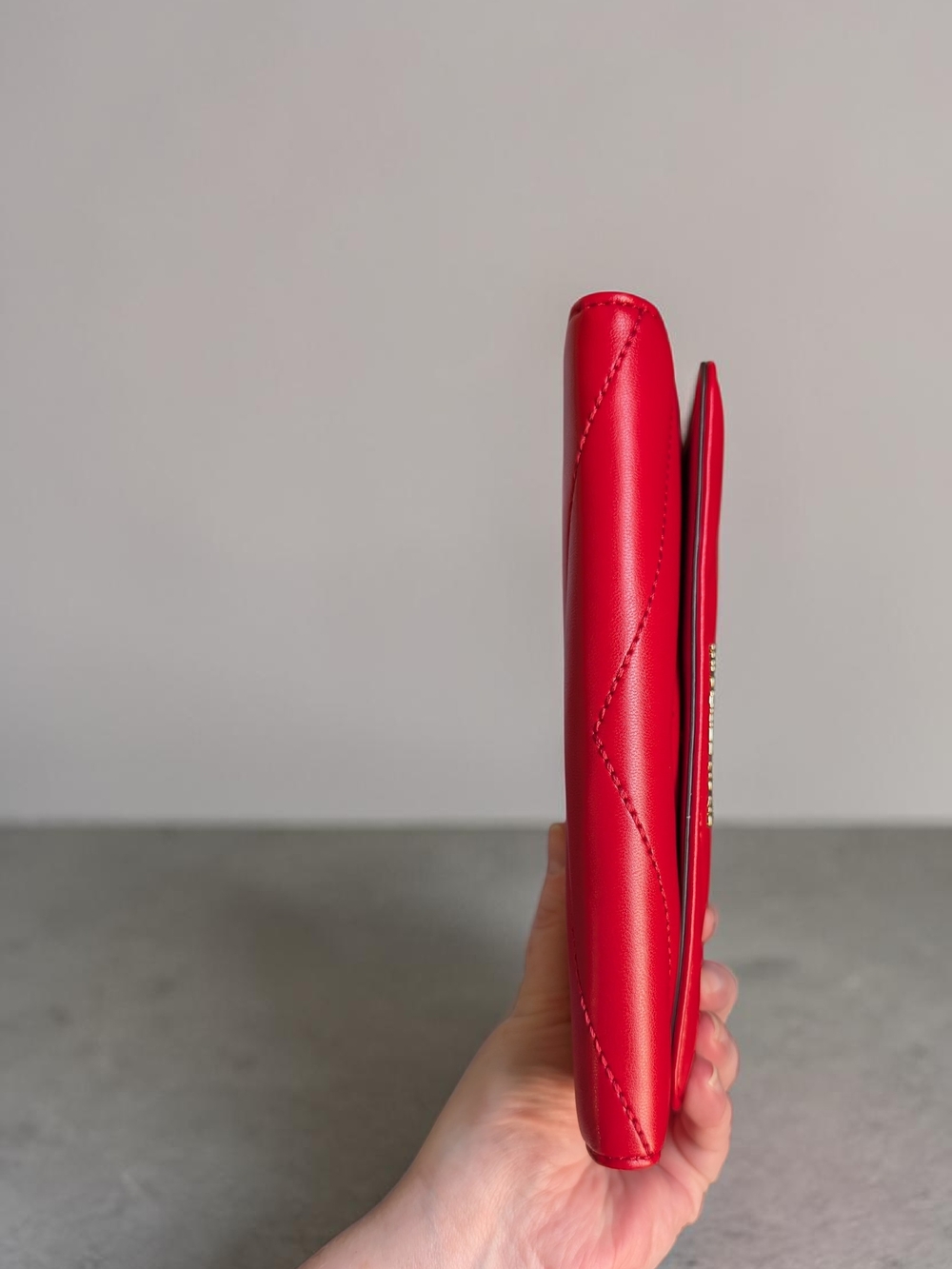 Michael Kors Jet Set Travel Large Trifold Wallet - Bright Red (NWT) - Picture 6 of 8